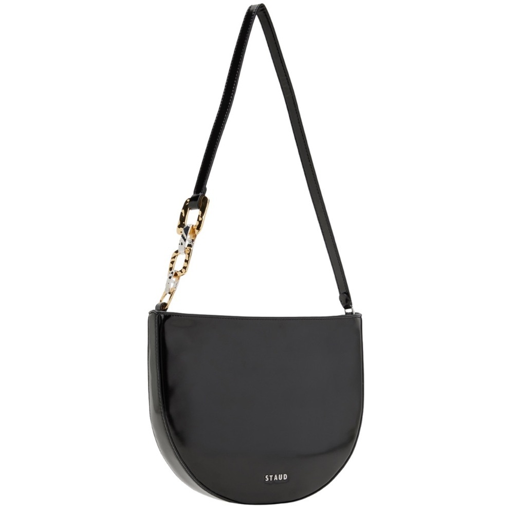 NWT STAUD Elegant Black and Cream Handbag